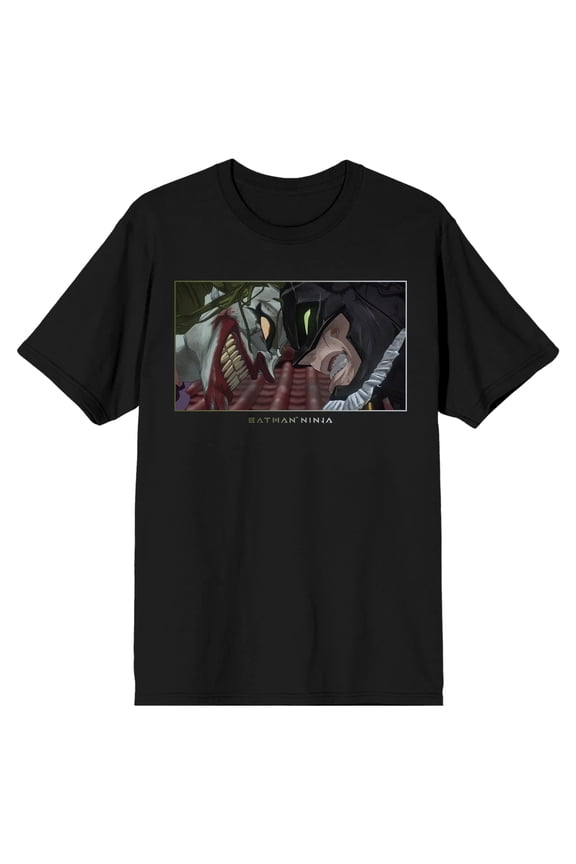 Batman Ninja and Joker Men's Black Graphic Tee-3XL