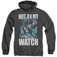 thumbnail image 1 of Batman Not On My Watch Adult Heather Hoodie Sweatshirt Black, 1 of 1