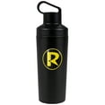 thumbnail image 1 of Batman Official Batman Robin R Logo Pattern 18 oz Insulated Water Bottle, Leak Resistant, Vacuum Insulated Stainless Steel with 2-in-1 Loop Cap, 1 of 7