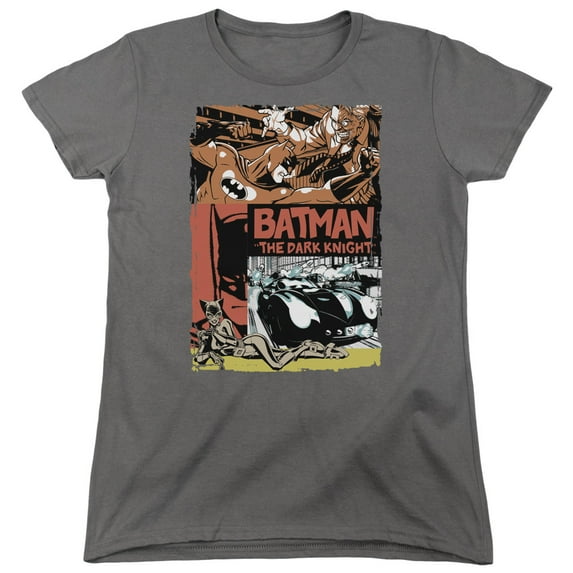 Batman - Old Movie Poster - Women's Short Sleeve Shirt - Large