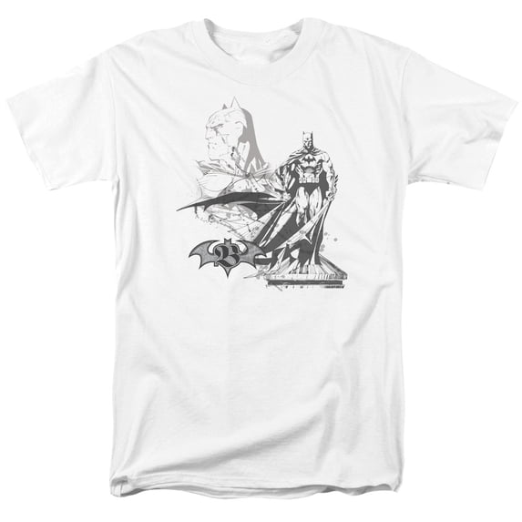 Batman Overseer S/S Adult 18/1 T-Shirt White