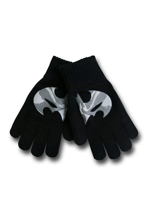 Oversized Camo Symbol Printed Gloves