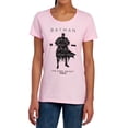 thumbnail image 1 of Batman Paislety Silhouette Women's T Shirt, Pink, Medium, 1 of 6
