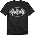 thumbnail image 1 of Batman T-Shirt Paisley Bat Unisex Graphic Tee For Men & Women, 1 of 7