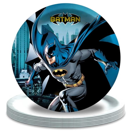 Batman Party Supplies Plates Birthday Decorations Tableware Disposable Dinnerware