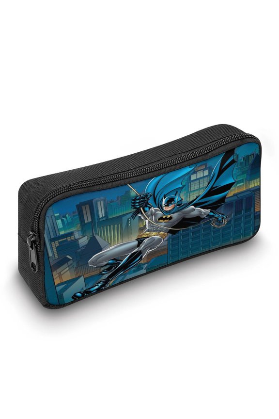 Batman Pencil Case, Durable Pencil Pouch with Big Capacity, Minimalist Portable Stationery Bag, Aesthetic Zipper Pencil Box