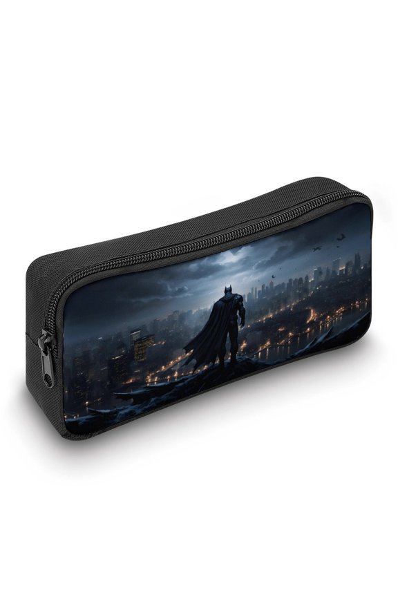 Batman Pencil Case, Durable Pencil Pouch with Big Capacity, Minimalist Portable Stationery Bag, Aesthetic Zipper Pencil Box