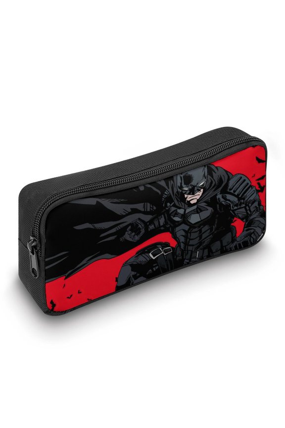 Batman Pencil Case, Durable Pencil Pouch with Big Capacity, Minimalist Portable Stationery Bag, Aesthetic Zipper Pencil Box