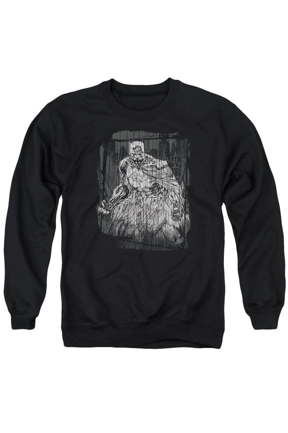 Batman - Pencilled Rain - Crewneck Sweatshirt - Small