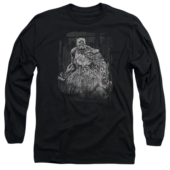 Batman - Pencilled Rain - Long Sleeve Shirt - XXX-Large
