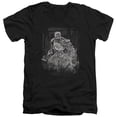 thumbnail image 1 of Batman Pencilled Rain S/S Adult V-Neck T-Shirt Black, 1 of 1