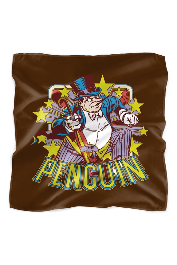 Batman Penguin Stars Bandana (21 in x 21 in)