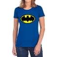thumbnail image 1 of Batman Pixel Symbol Women's T Shirt, Royal, Large, 1 of 6