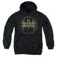 thumbnail image 1 of Batman Plaid Bat Kids Pull-Over Hoodie (X-Large) for Youth Boys and Girls, Black, 1 of 5