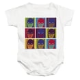 thumbnail image 1 of Batman Pop Art Batman 2 Unisex Infant Snap Suit for Baby (6 Months) White, 1 of 4