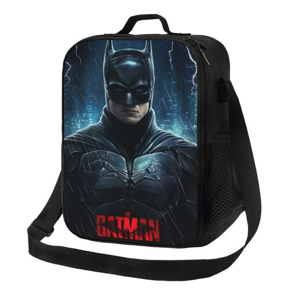 Batman Portable Lunch Bag Insulated Lunch Box Reusable Lunch Totes Bag For School Camping Hiking Travel Picnic