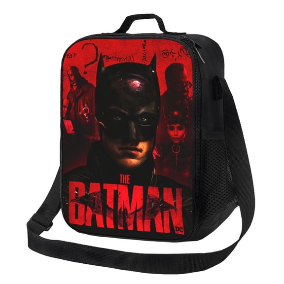 Batman Portable Lunch Bag Insulated Lunch Box Reusable Lunch Totes Bag For School Camping Hiking Travel Picnic