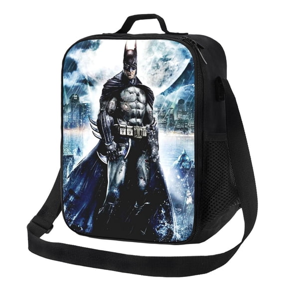 Batman Portable Lunch Bag Insulated Lunch Box Reusable Lunch Totes Bag For School Camping Hiking Travel Picnic