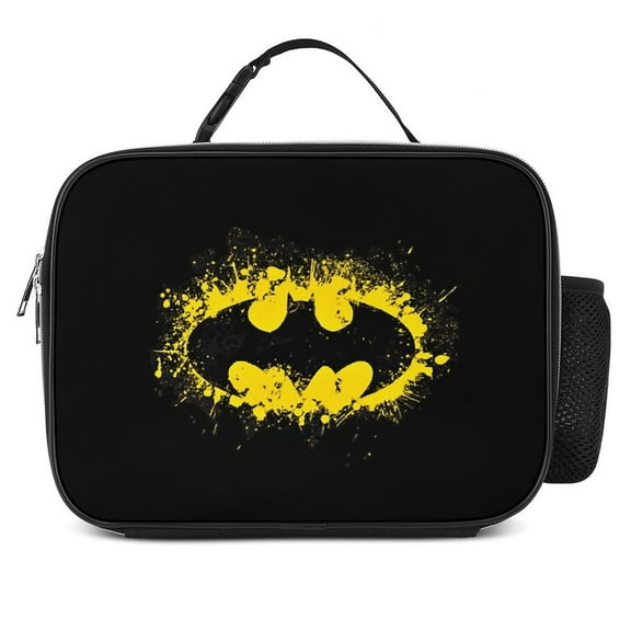 Batman Portable Lunch Bag Insulated Lunch Box Reusable Lunch Totes Bag for Camping Hiking Travel Picnic