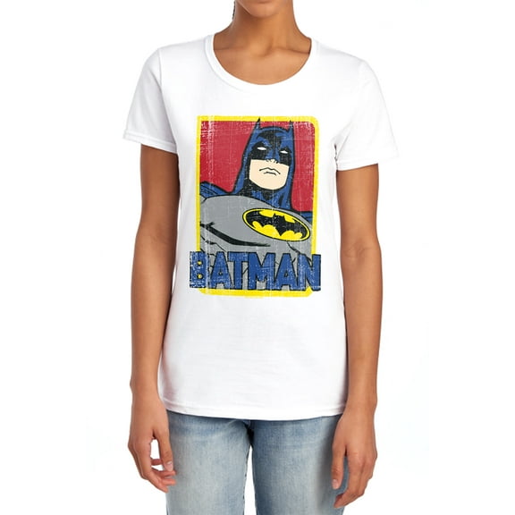 Batman Primary Women's T Shirt, White, X-Large