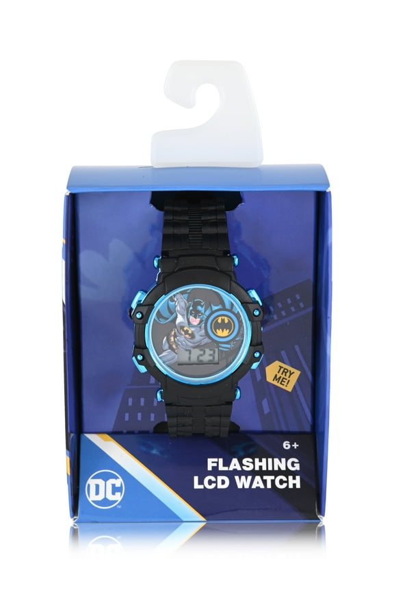 Batman Unisex Childrens Black Strap LCD Watch, BAT70269WM