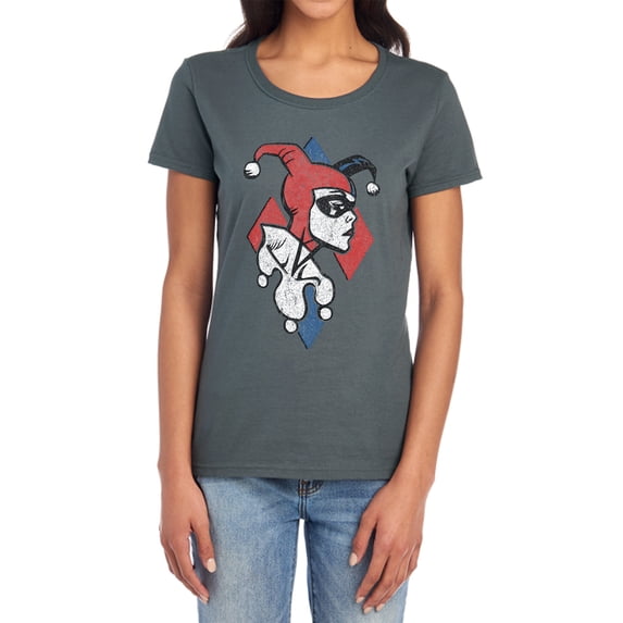 Batman Profiling Women's T Shirt, Charcoal, Large