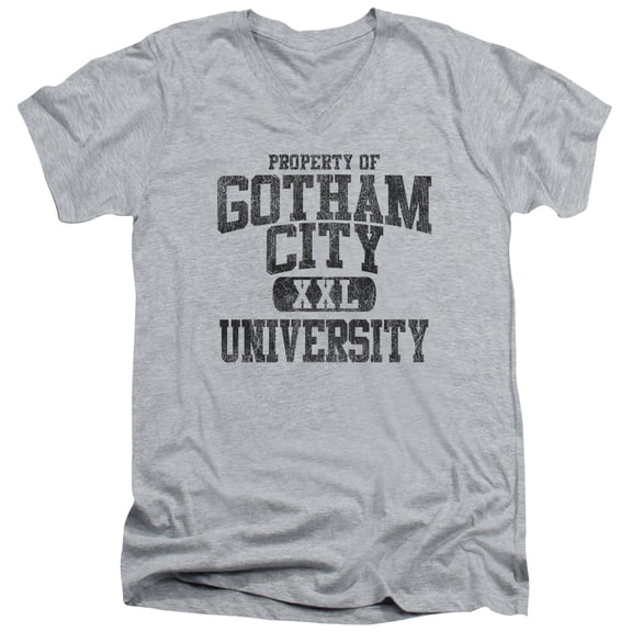 Batman - Property Of Gcu - Slim Fit V Neck Shirt - Medium
