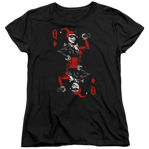 Batman - Quinn Of Diamonds - Women's Short Sleeve Shirt - Large