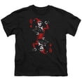 thumbnail image 1 of Batman Men's  Quinn Of Diamonds T-shirt Black, 1 of 2