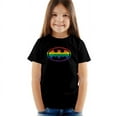 thumbnail image 1 of Batman Rainbow Logo Kids T Shirt (2) for Youth Toddler Boys and Girls, Black, 1 of 5