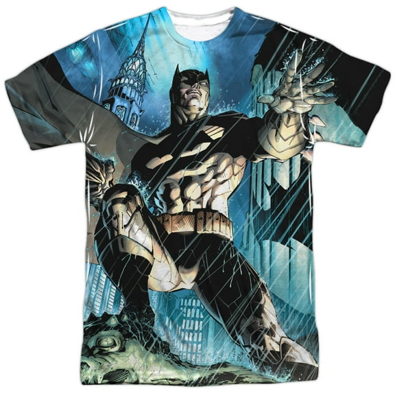 Batman - Rainy Rooftop - Short Sleeve Shirt - Medium