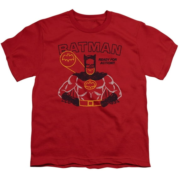Batman - Ready For Action - Youth Short Sleeve Shirt - Medium