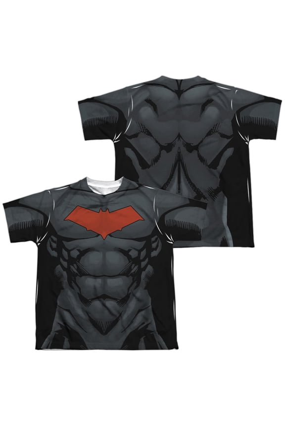 Batman - Red Hood Style 2 (Front/Back Print) - Youth Short Sleeve Shirt - Large