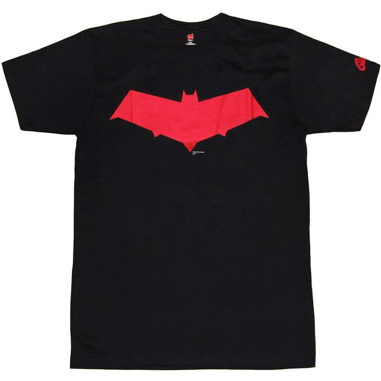 Batman Logo Red T Shirt Iron on Transfer Decal #16