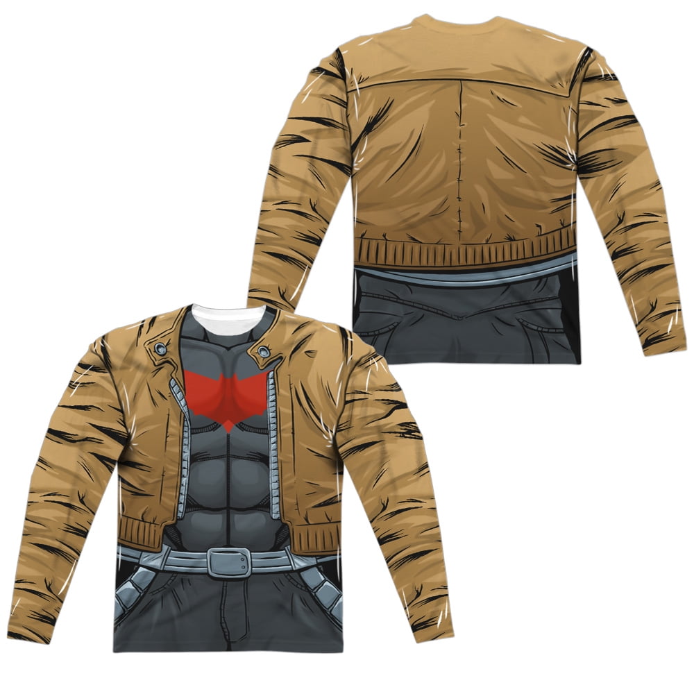 Batman - Red Hood Uniform (Front/Back Print) - Regular Fit Long Sleeve ...
