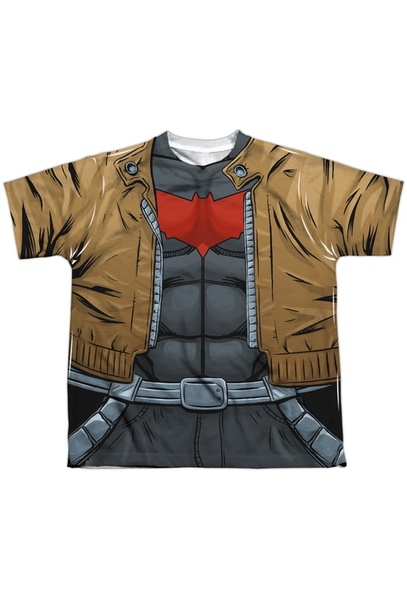 Batman - Red Hood Uniform - Youth Short Sleeve Shirt - Large