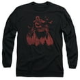 thumbnail image 1 of Batman Red Knight Long Sleeve Adult 18/1 T-Shirt Black, 1 of 1