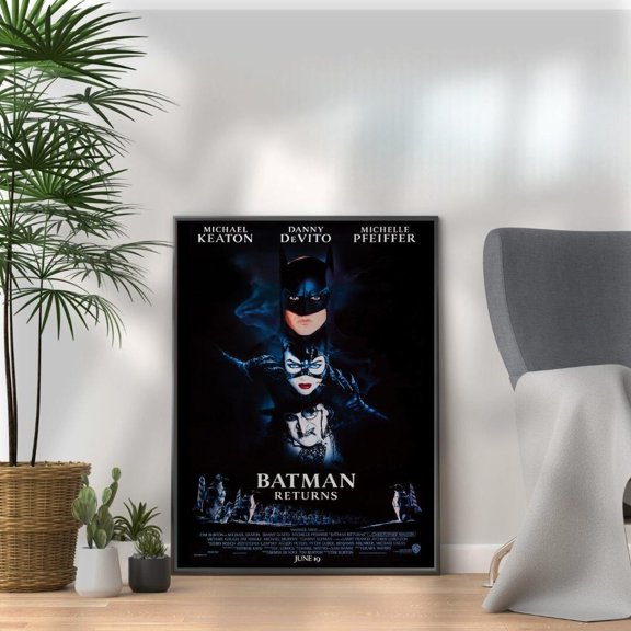 Batman Returns - Christmas Classic Movie Print - Film Wall Art For Cinema Movie Lovers & Christmas Vibes Fans A3 A4 A5 Home Décor, Unframed Poster Size 8x12