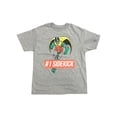 thumbnail image 1 of Batman & Robin  Boys Gray Short Sleeve Sidekick Tee Shirt T-Shirt L 10-12, 1 of 1