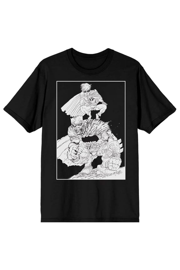 Batman Robin Graphic Short Sleeve Tee for Men Fandom-Large