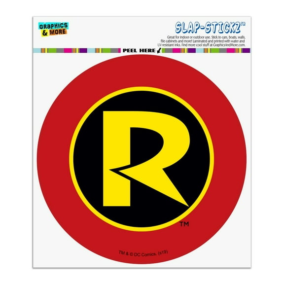 Batman Robin Logo Automotive Car Window Locker Circle Bumper Sticker