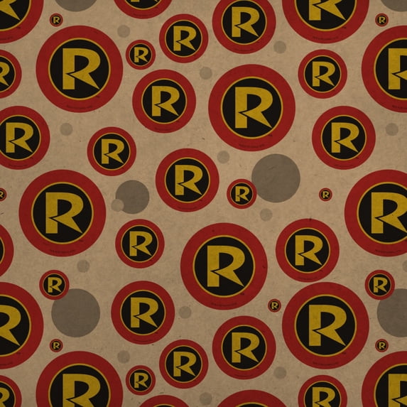 Batman Robin Logo Premium Kraft Gift Wrap Wrapping Paper Roll