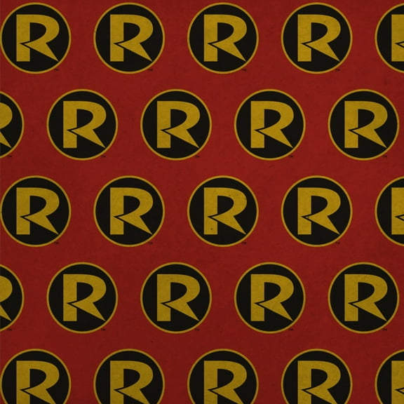 Batman Robin Logo Premium Kraft Roll Gift Wrap Wrapping Paper
