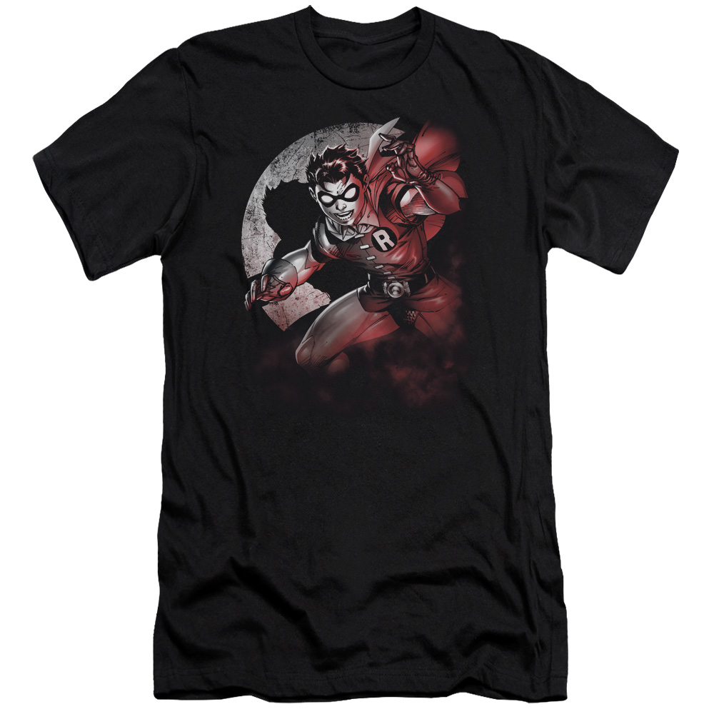 Batman - Robin Spotlight - Premium Slim Fit Short Sleeve Shirt - X-Large
