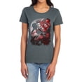 thumbnail image 1 of Batman Robin Spotlight Women's T Shirt, Charcoal, Large, 1 of 6