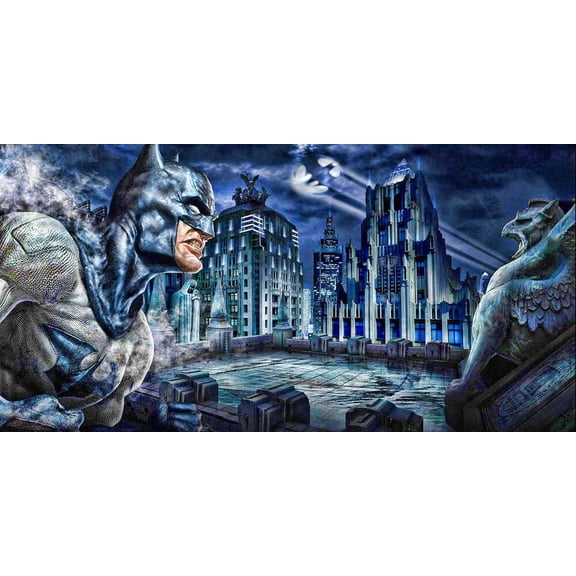 Batman Rooftop - CANVAS OR PRINT WALL ART