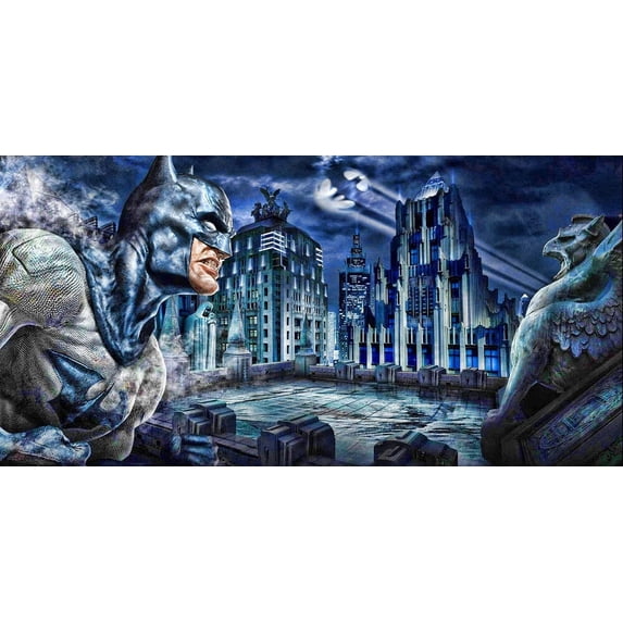 Batman Rooftop - CANVAS OR PRINT WALL ART