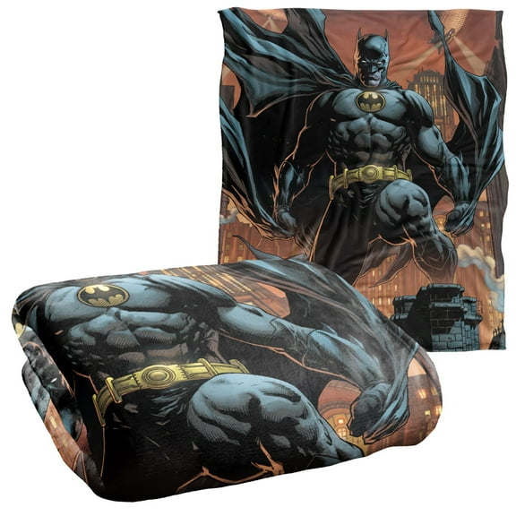 Batman Rooftop Cover Officially Licensed Silky Touch Super Soft Throw Blanket 50' x 60'