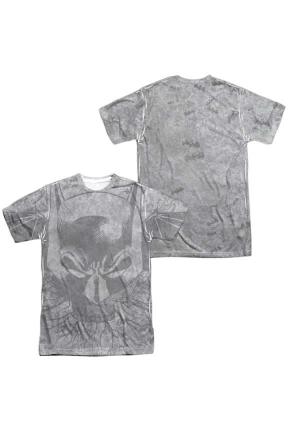 Batman Rooted Bat Skull Unisex Adult Sublimated Costume T Shirt (Front/Back), Medium