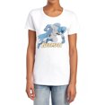 thumbnail image 1 of Batman Running Retro Women's T Shirt, White, Small, 1 of 6